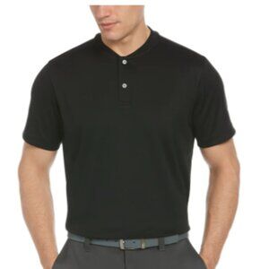 NEW PGA TOUR Pique Golf New Casual Collar Polo Shirt Men’s S Black Short Sleeve